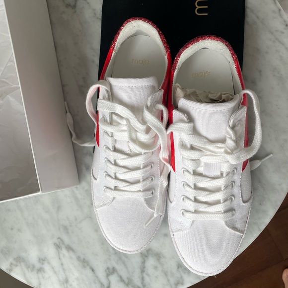 Maje white sneakers - 37 - Picture 6 of 9